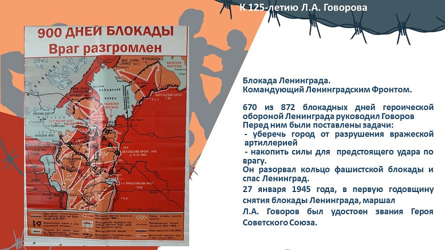 К 125- летию Маршала Победы Л.А.Говорова